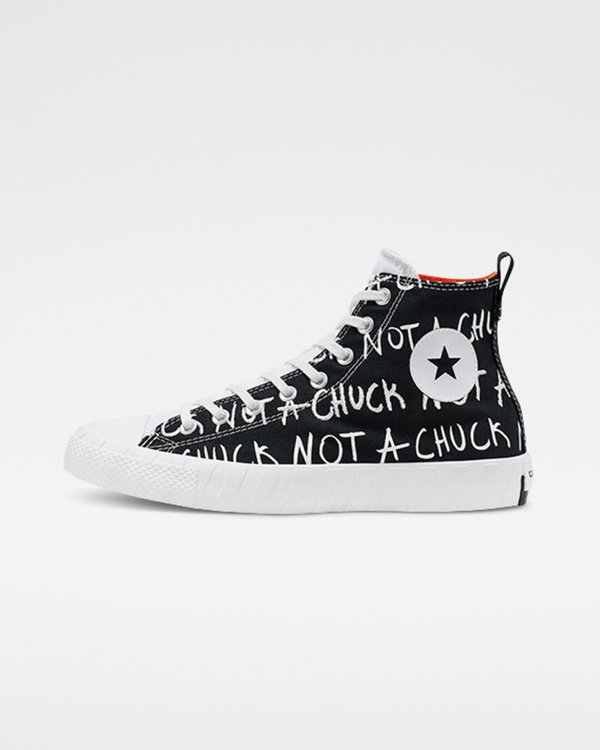 Men's Converse UNT1TL3D High Top Shoes Black / White | AU 0E39CE